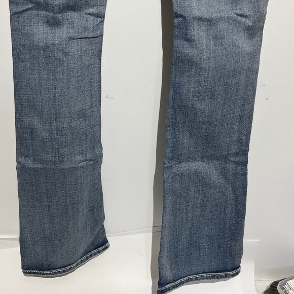 Hydraulic Women's Blue Lola Micro Boot Embroidered Distressed Jeans Size 0 NWT - Picture 8 of 13